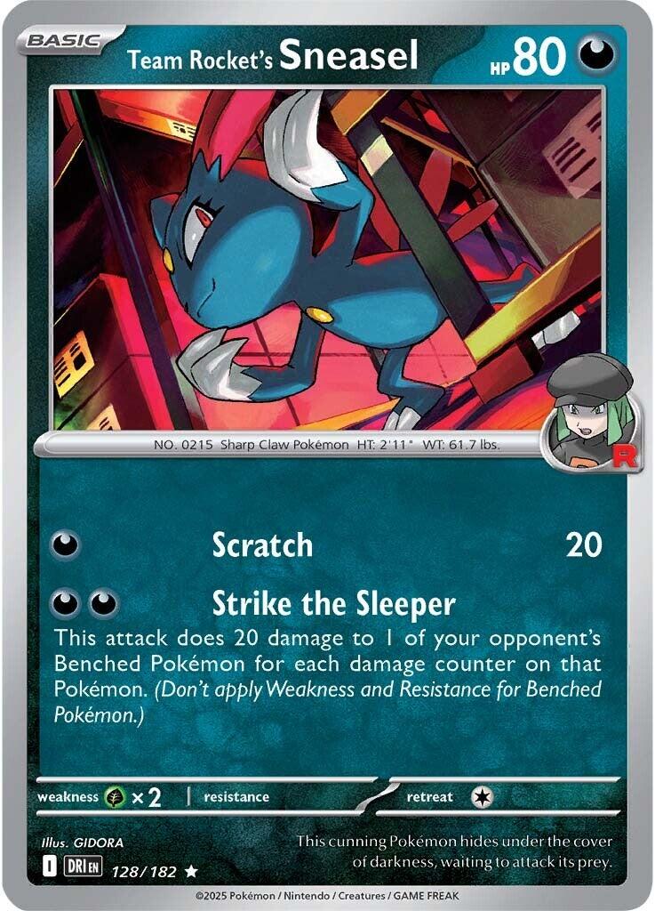 Team Rocket's Sneasel (128/182) [Scarlet &amp; Violet: Destined Rivals] 