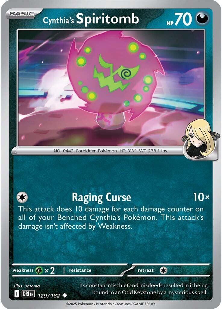 Cynthia's Spiritomb (129/182) [Scarlet &amp; Violet: Destined Rivals] 