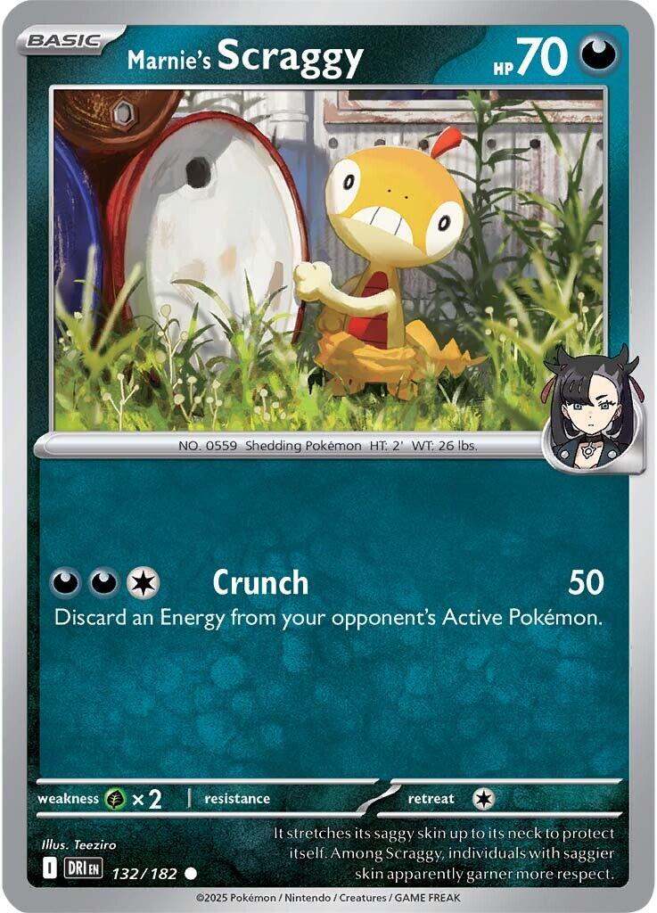 Marnie's Scraggy (132/182) [Scarlet &amp; Violet: Destined Rivals] 