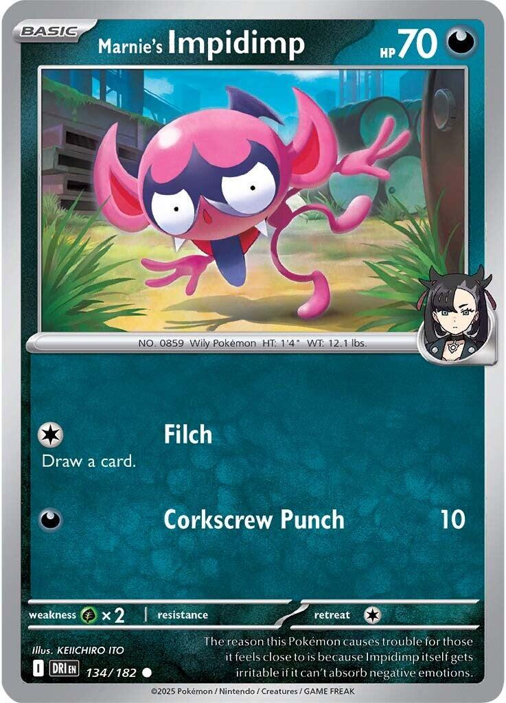 Marnie's Impidimp (134/182) [Scarlet &amp; Violet: Destined Rivals] 
