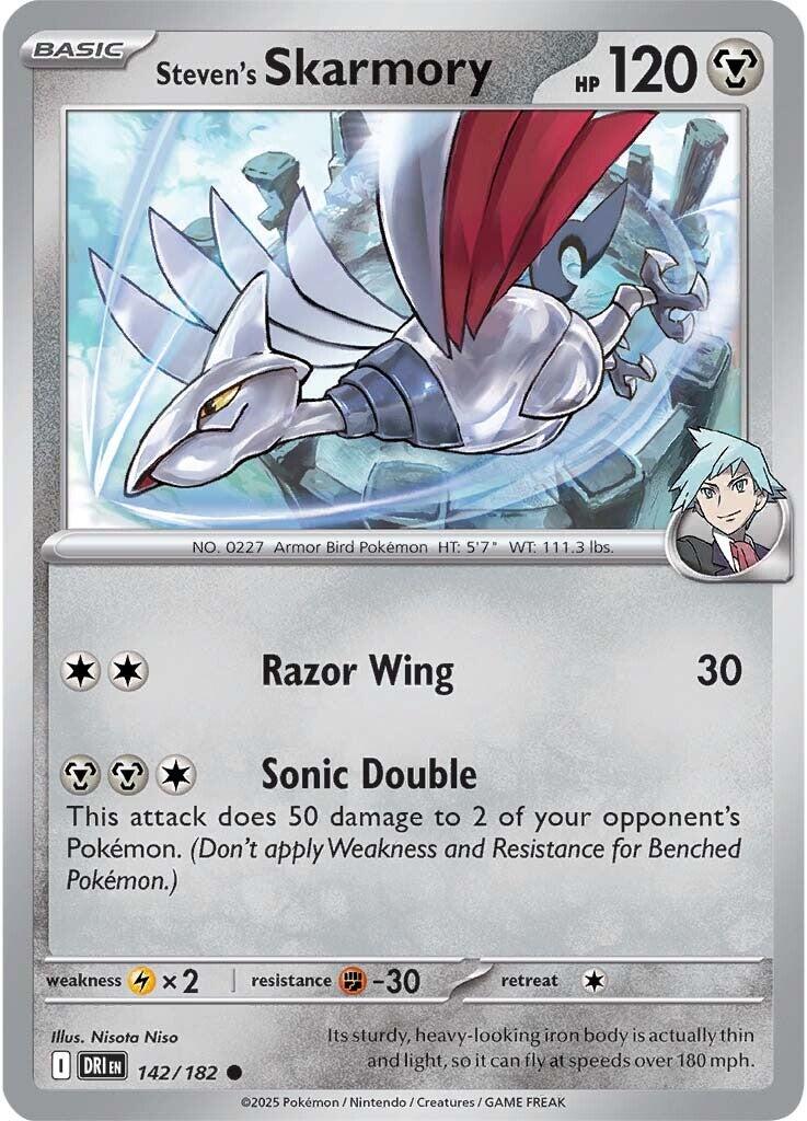 Steven's Skarmory (142/182) [Scarlet &amp; Violet: Destined Rivals] 