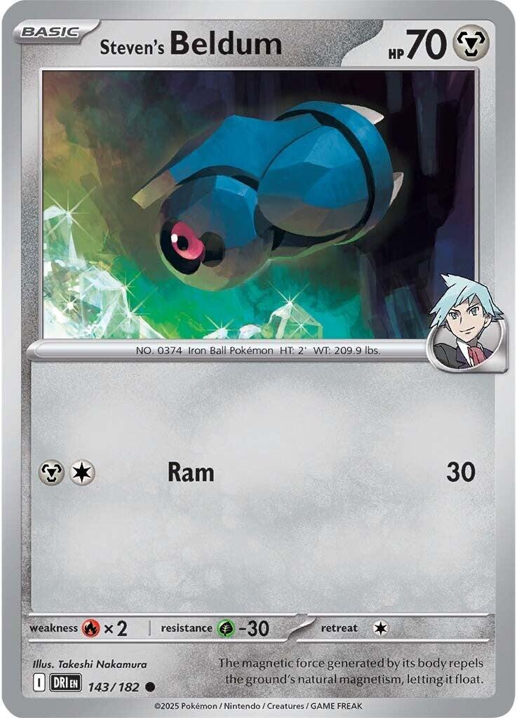 Steven's Beldum (143/182) [Scarlet &amp; Violet: Destined Rivals] 