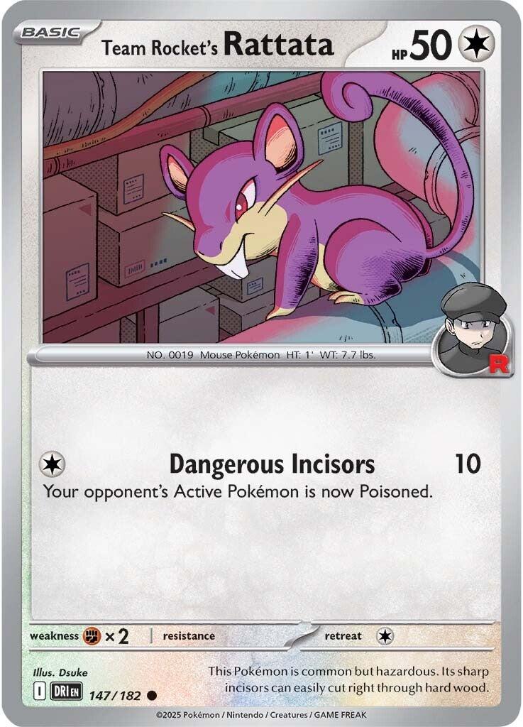 Team Rocket's Rattata (147/182) [Scarlet &amp; Violet: Destined Rivals] 