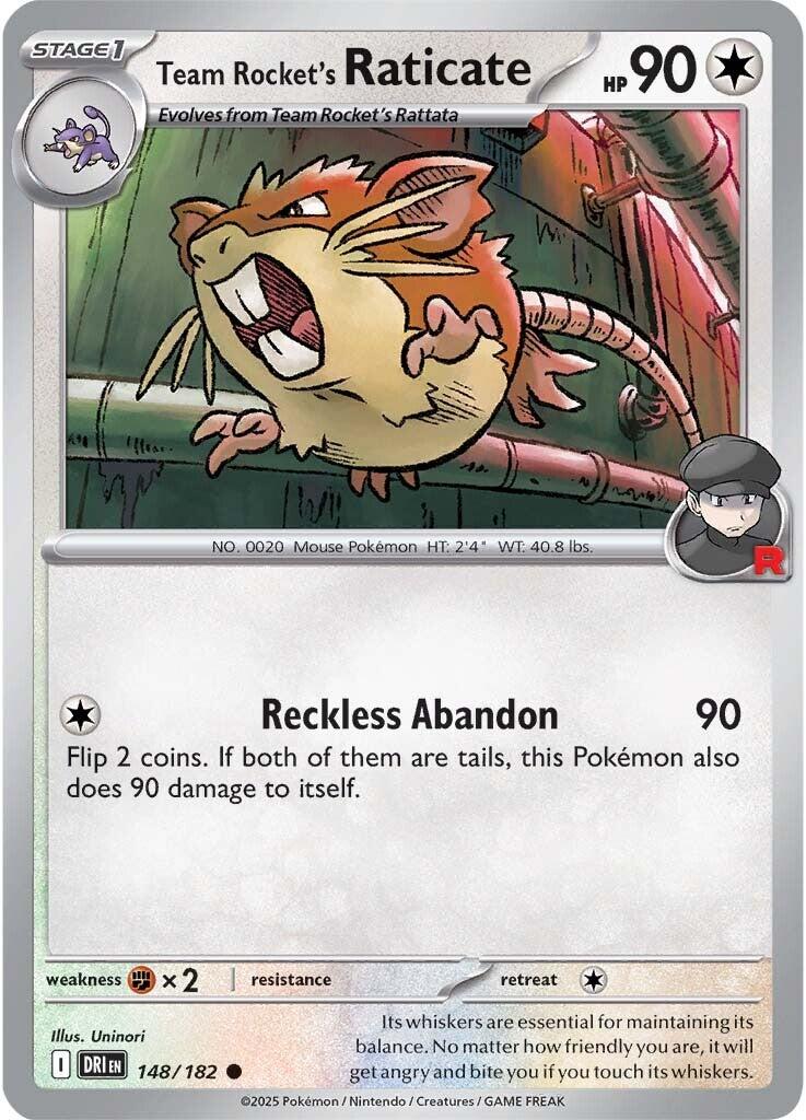 Team Rocket's Raticate (148/182) [Scarlet &amp; Violet: Destined Rivals] 