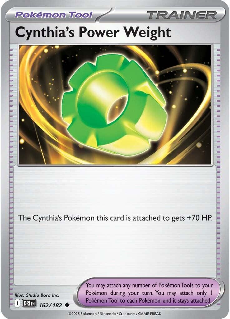 Cynthia's Power Weight (162/182) [Scarlet &amp; Violet: Destined Rivals] 