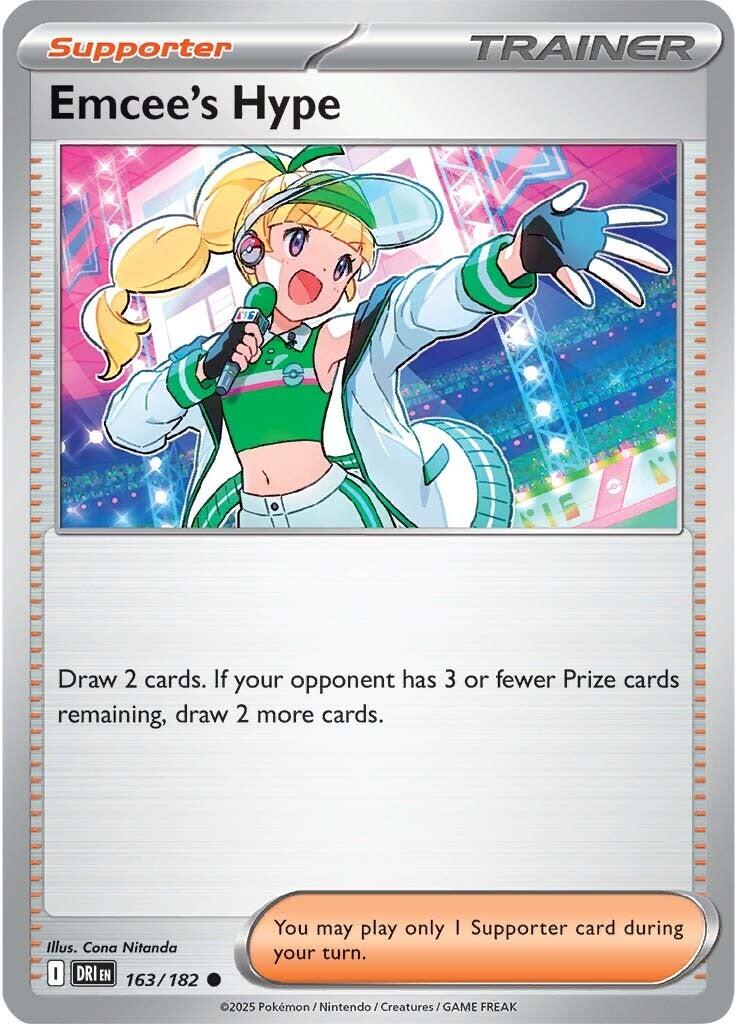 Emcee's Hype (163/182) [Scarlet &amp; Violet: Destined Rivals] 