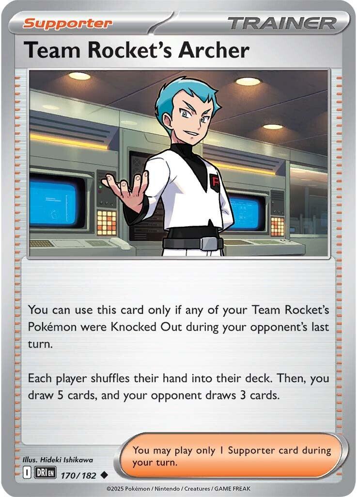 Team Rocket's Archer (170/182) [Scarlet &amp; Violet: Destined Rivals] 