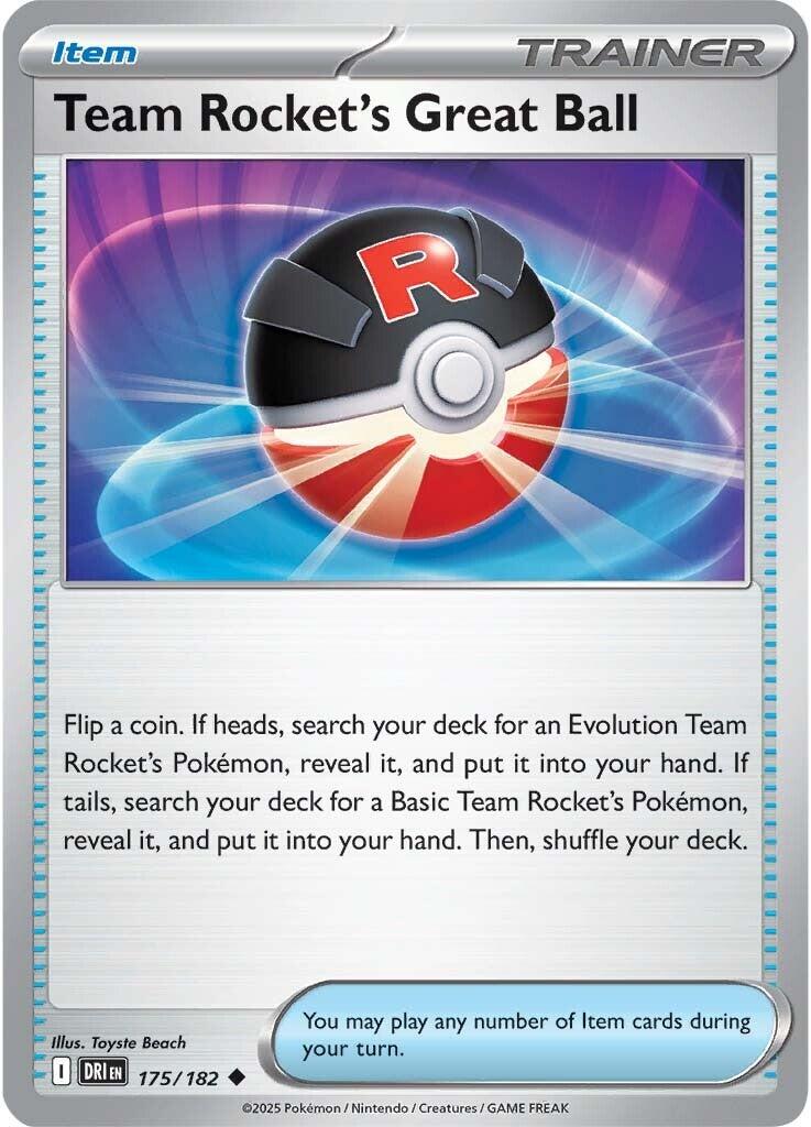 Team Rocket's Great Ball (175/182) [Scarlet &amp; Violet: Destined Rivals] 