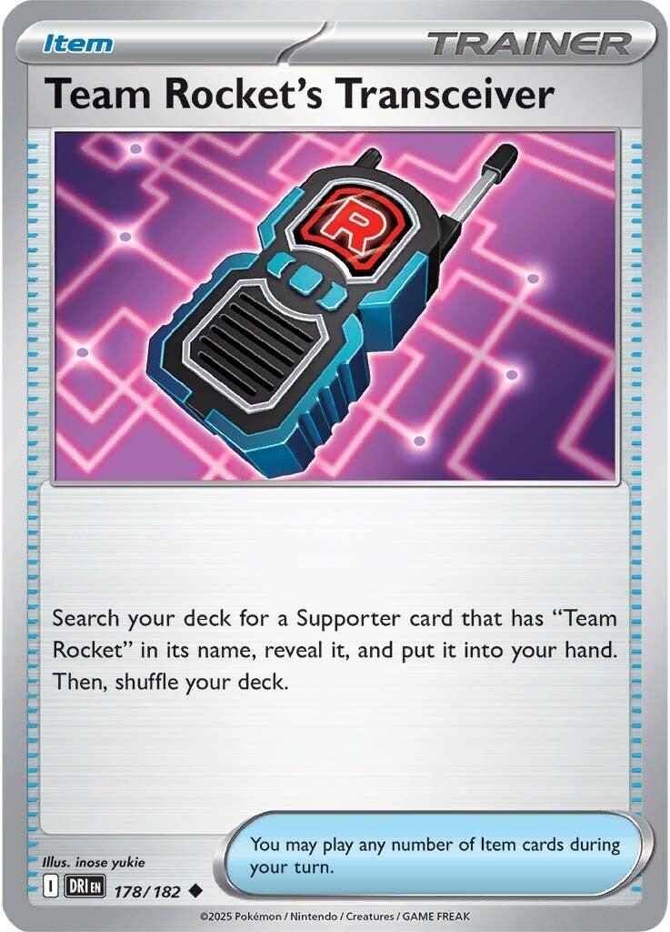 Team Rocket's Transceiver (178/182) [Scarlet &amp; Violet: Destined Rivals] 