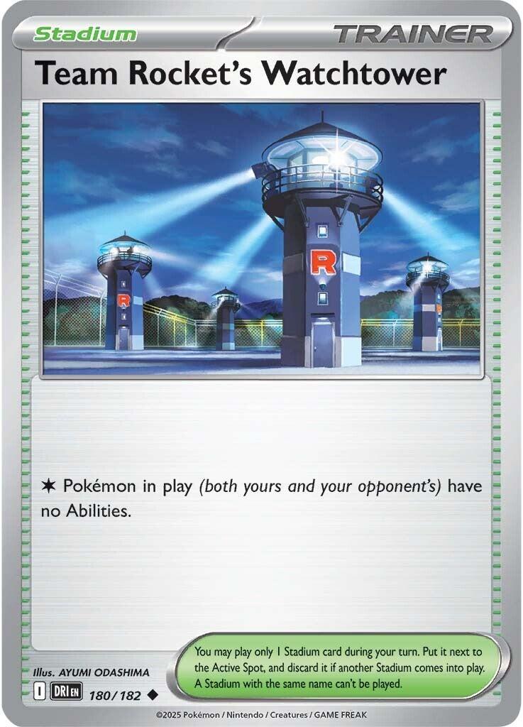 Team Rocket's Watchtower (180/182) [Scarlet &amp; Violet: Destined Rivals] 