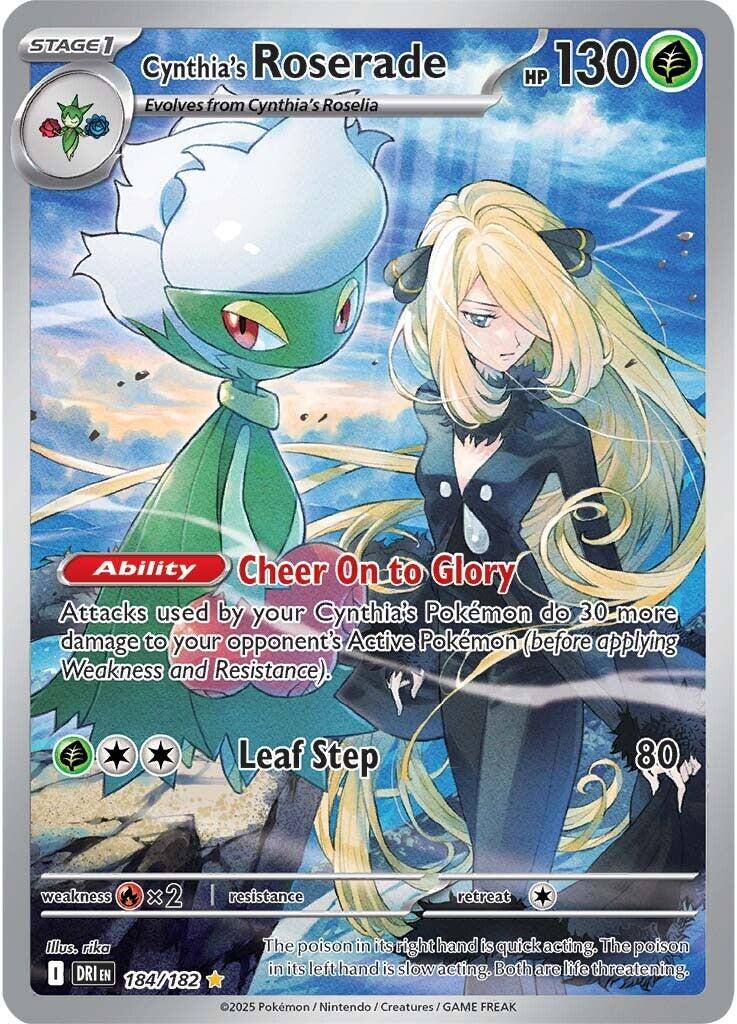 Cynthia's Roserade (184/182) [Scarlet &amp; Violet: Destined Rivals] 