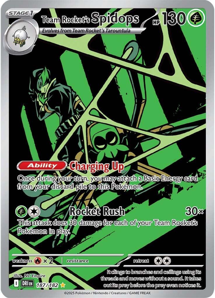 Team Rocket's Spidops (187/182) [Scarlet &amp; Violet: Destined Rivals] 
