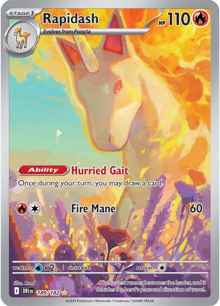 Rapidash (189/182) [Scarlet &amp; Violet: Destined Rivals] 