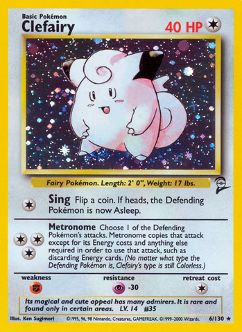 Clefairy (6/130) [Base Set 2] 