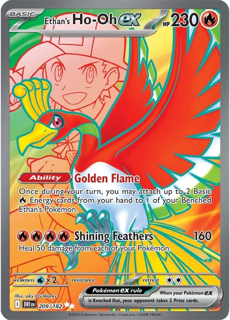Ethan's Ho-Oh ex (209/182) [Scarlet &amp; Violet: Destined Rivals] 
