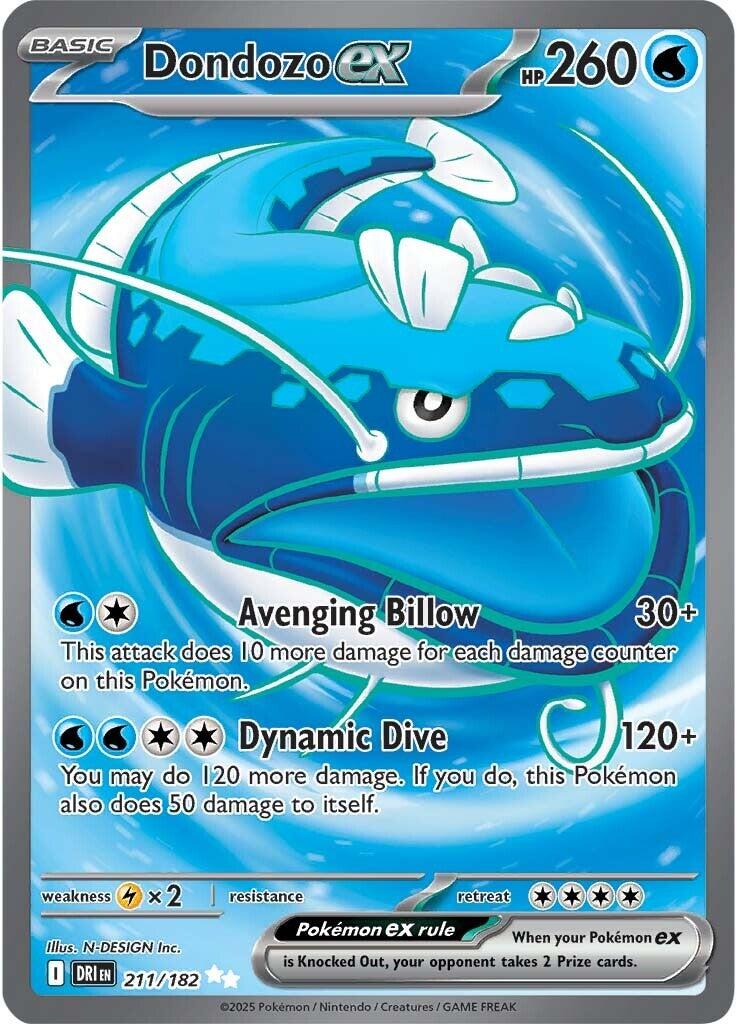 Dondozo ex (211/182) [Scarlet &amp; Violet: Destined Rivals] 