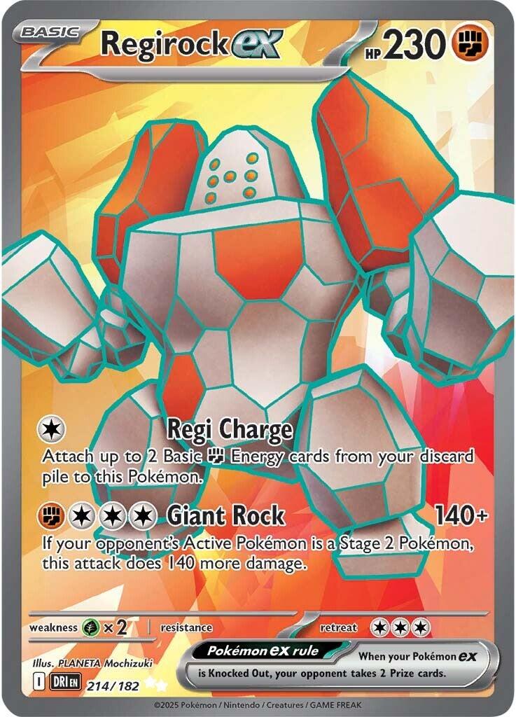 Regirock ex (214/182) [Scarlet &amp; Violet: Destined Rivals] 