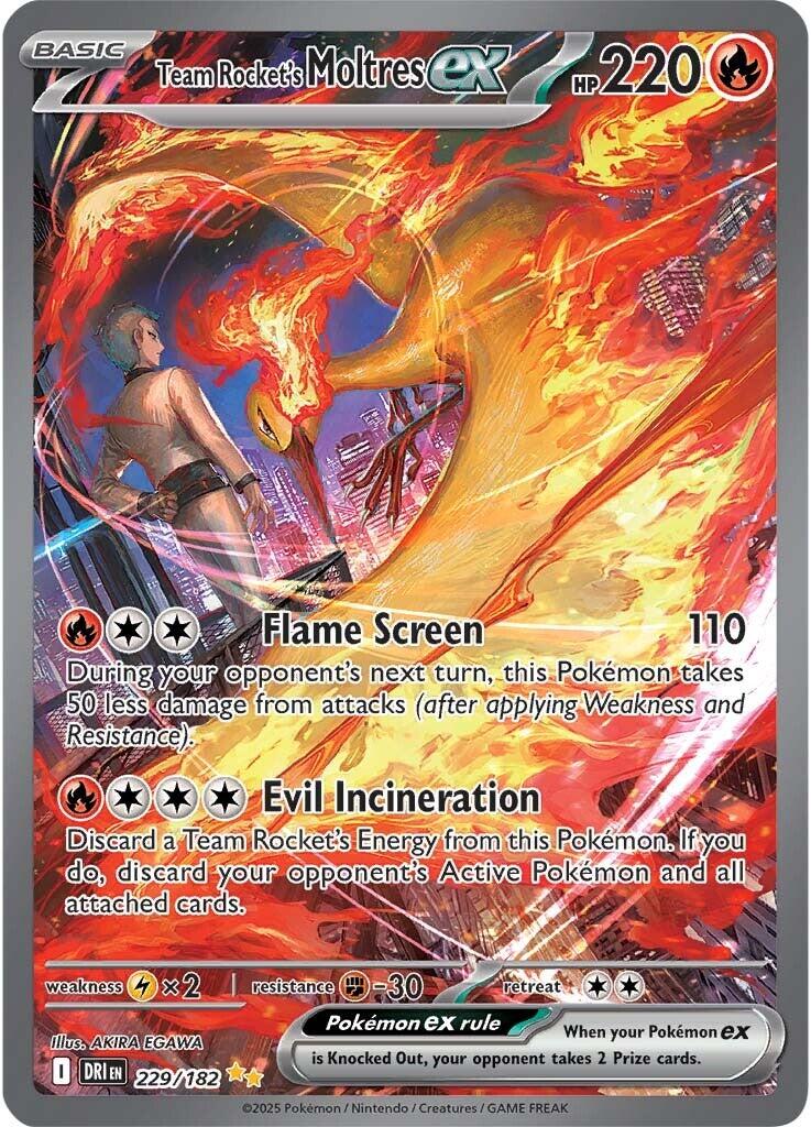 Team Rocket's Moltres ex (229/182) [Scarlet &amp; Violet: Destined Rivals] 