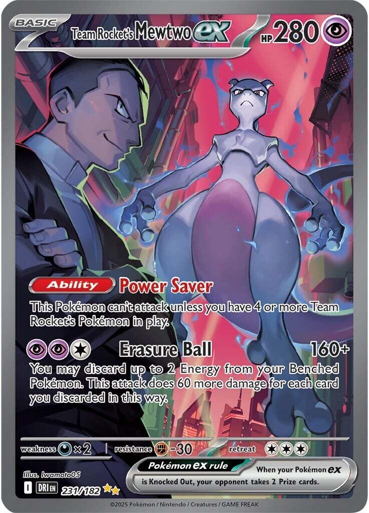 Team Rocket's Mewtwo ex (231/182) [Scarlet &amp; Violet: Destined Rivals] 