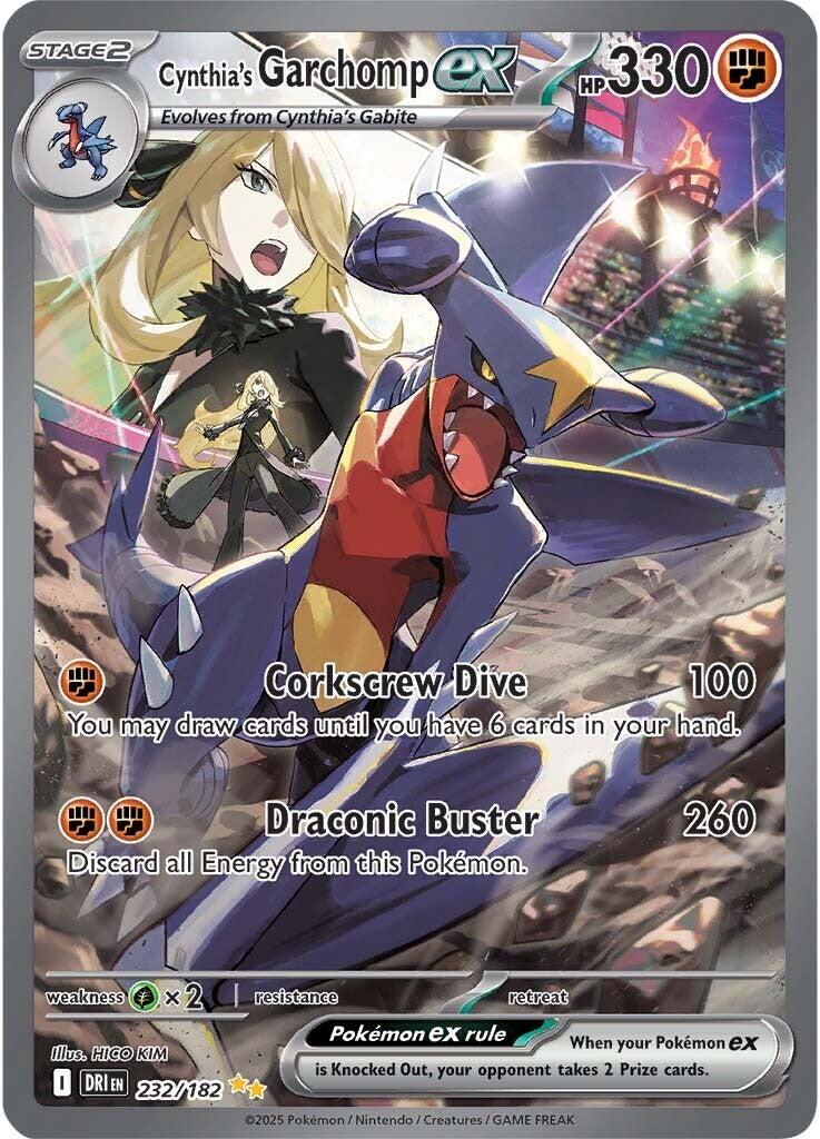 Cynthia's Garchomp ex (232/182) [Scarlet &amp; Violet: Destined Rivals] 