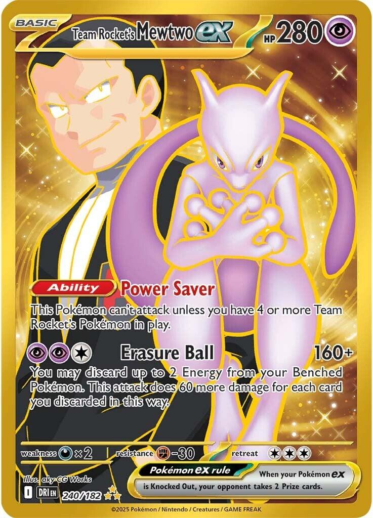 Team Rocket's Mewtwo ex (240/182) [Scarlet &amp; Violet: Destined Rivals] 