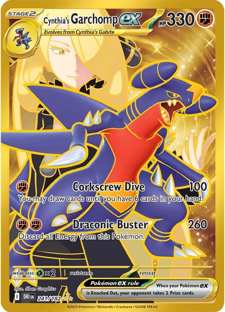 Cynthia's Garchomp ex (241/182) [Scarlet &amp; Violet: Destined Rivals] 