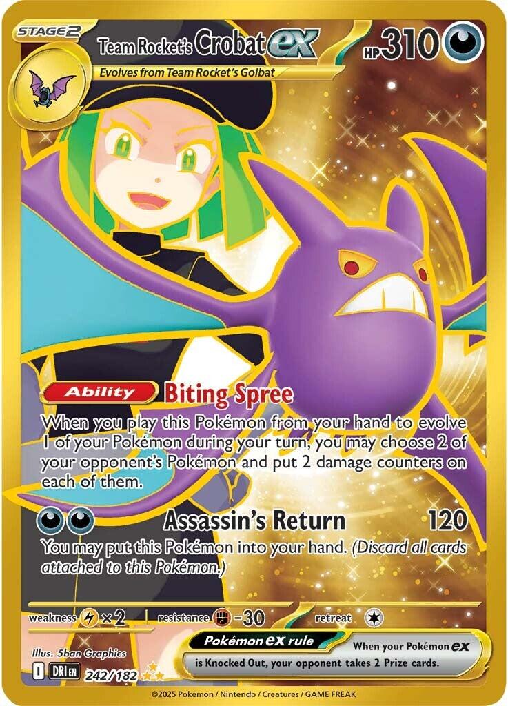 Team Rocket's Crobat ex (242/182) [Scarlet &amp; Violet: Destined Rivals] 