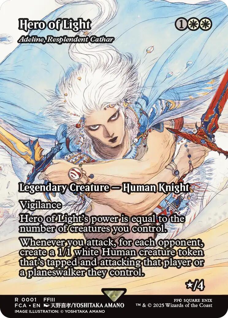 Hero of Light - Adeline, Resplendent Cathar (Showcase) [FINAL FANTASY: Through the Ages] 