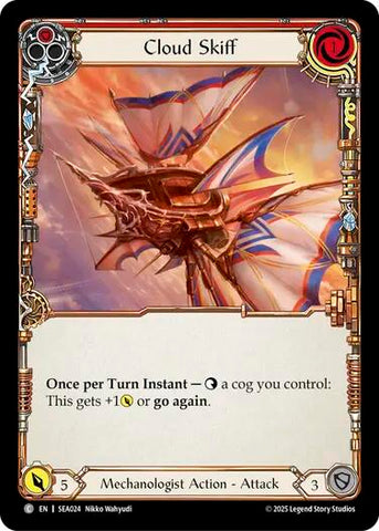 Cloud Skiff (Red) [SEA024] (High Seas) Rainbow Foil 