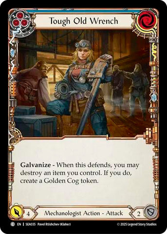 Tough Old Wrench (Blue) [SEA035] (High Seas) Rainbow Foil 