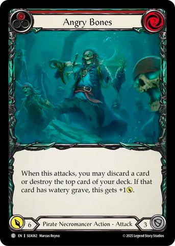 Angry Bones (Red) [SEA062] (High Seas) Rainbow Foil 