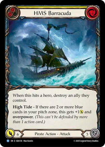HMS Barracuda [SEA134] (High Seas) Rainbow Foil 
