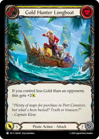 Gold Hunter Longboat [SEA163] (High Seas) Rainbow Foil 