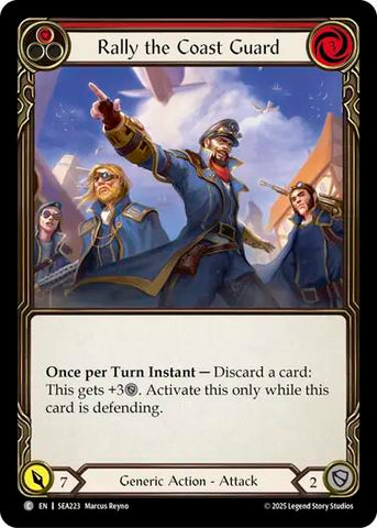 Rally the Coast Guard (Red) [SEA223] (High Seas) Rainbow Foil 