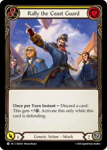 Rally the Coast Guard (Yellow) [SEA224] (High Seas) Rainbow Foil 