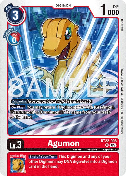 Agumon [BT22-008] [Cyber ​​Eden] 