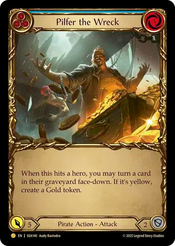 Pilfer the Wreck (Blue) (Treasure) [SEA140] (High Seas) Cold Foil 