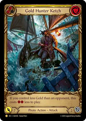 Gold Hunter Ketch (Treasure) [SEA165] (High Seas) Cold Foil 