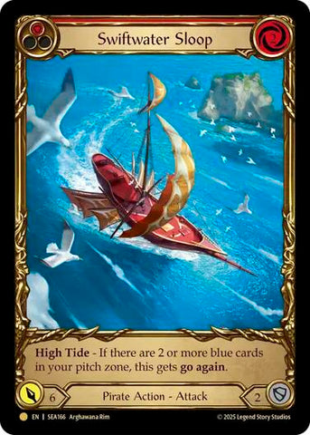 Swiftwater Sloop (Red) (Treasure) [SEA166] (High Seas) Cold Foil 