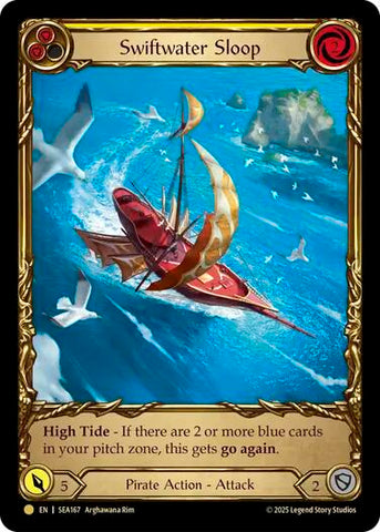 Swiftwater Sloop (Yellow) (Treasure) [SEA167] (High Seas) Cold Foil 