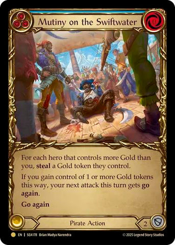 Mutiny on the Swiftwater (Treasure) [SEA178] (High Seas) Cold Foil 