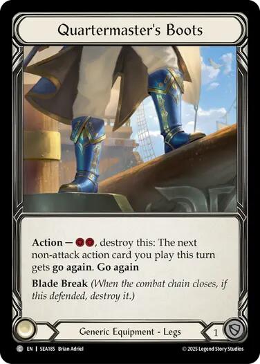 Quartermaster's Boots (Treasure) [SEA185] (High Seas) Cold Foil 