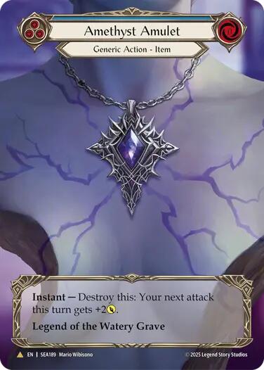 Amethyst Amulet (Treasure) [SEA189] (High Seas) Cold Foil 