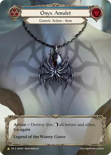 Onyx Amulet (Treasure) [SEA191] (High Seas) Cold Foil 