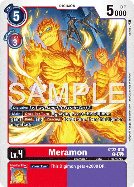 Meramon [BT22-010] [Cyber ​​Eden] 