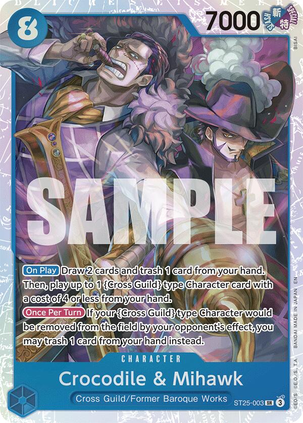 Crocodile et Mihawk [Deck de démarrage : Buggy bleu] 