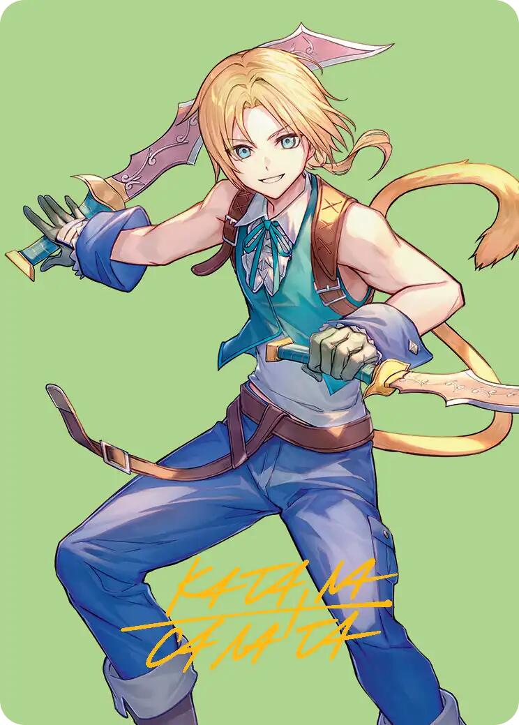Zidane, Tantalus Thief Art Card (Gold-Stamped Signature) [FINAL FANTASY Art Series] 
