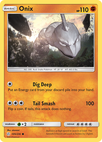 Onix (105/236) [Sun &amp; Moon: Cosmic Eclipse] 