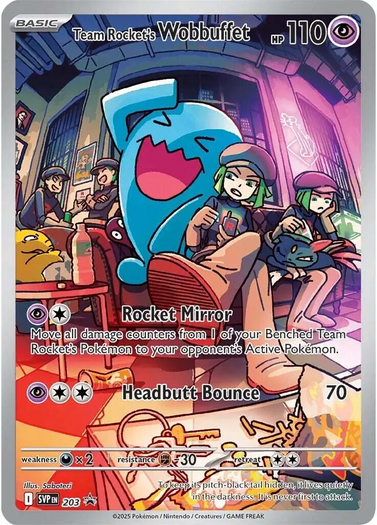 Team Rocket's Wobbuffet (203) [Scarlet &amp; Violet: Black Star Promos] 