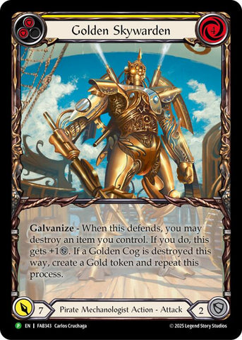 Golden Skywarden [FAB343] (Promo) Rainbow Foil 